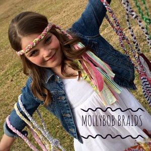 MollyBobBraids Handmade Braided Headband 💜💚